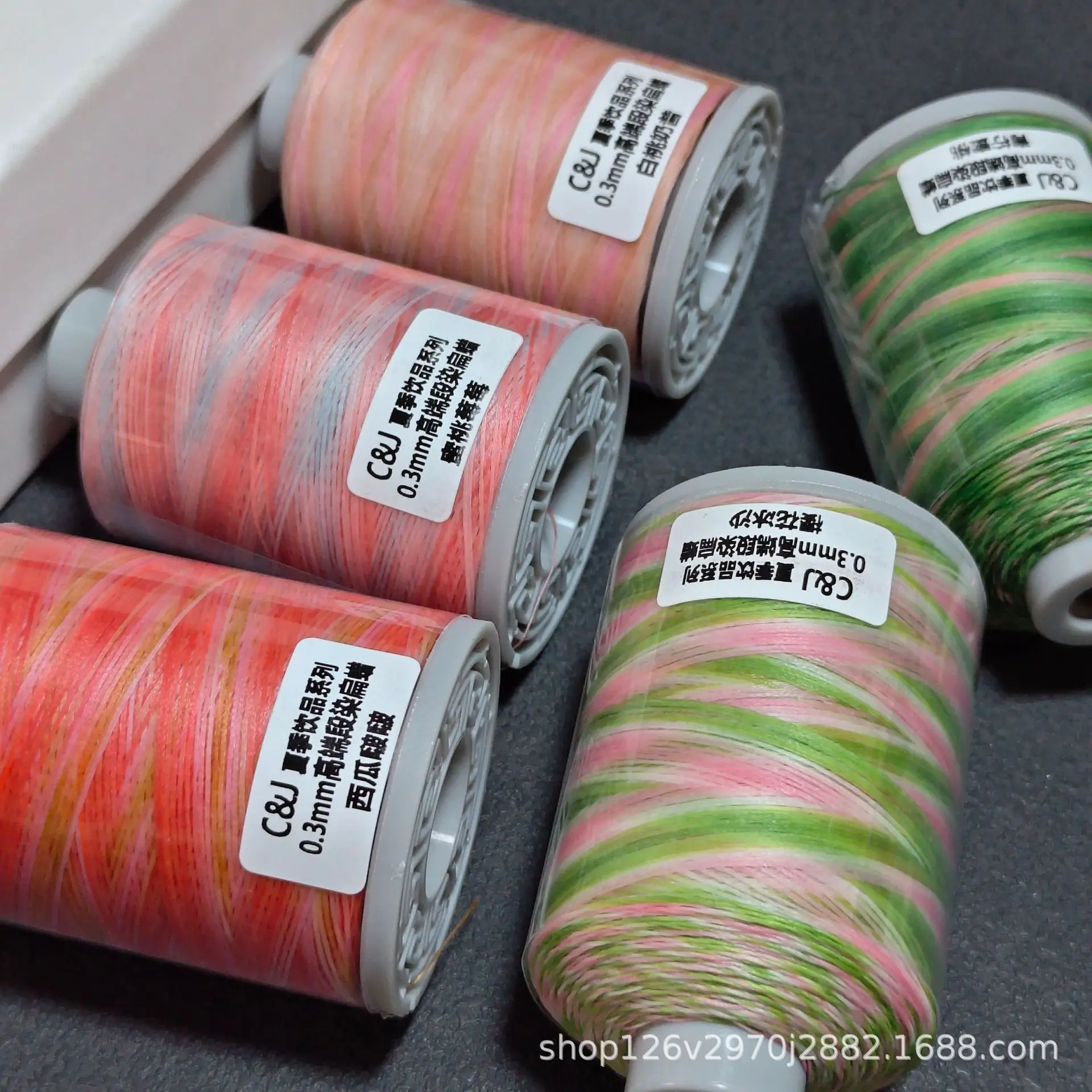 500m 0.3mm High-end Dyed Flat Wax Wire Hand Woven Wire for Hand Woven Bracelet Necklace