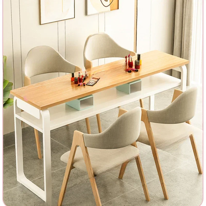 

Professional Designer Manicure Table Office Makeup Desk Manicure Table Reception Counter Portable Nail Table Salon Equipment