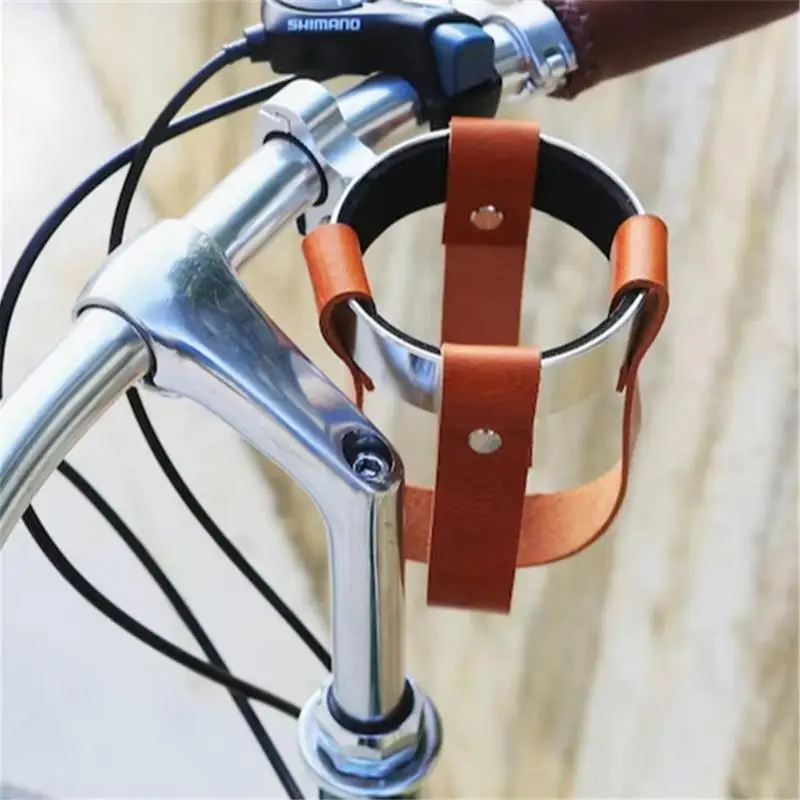 Porte-bouteille rétro T1 en acier inoxydable pour vélo de route et VTT, bouilloire à café classique pour guidon de bicyclette