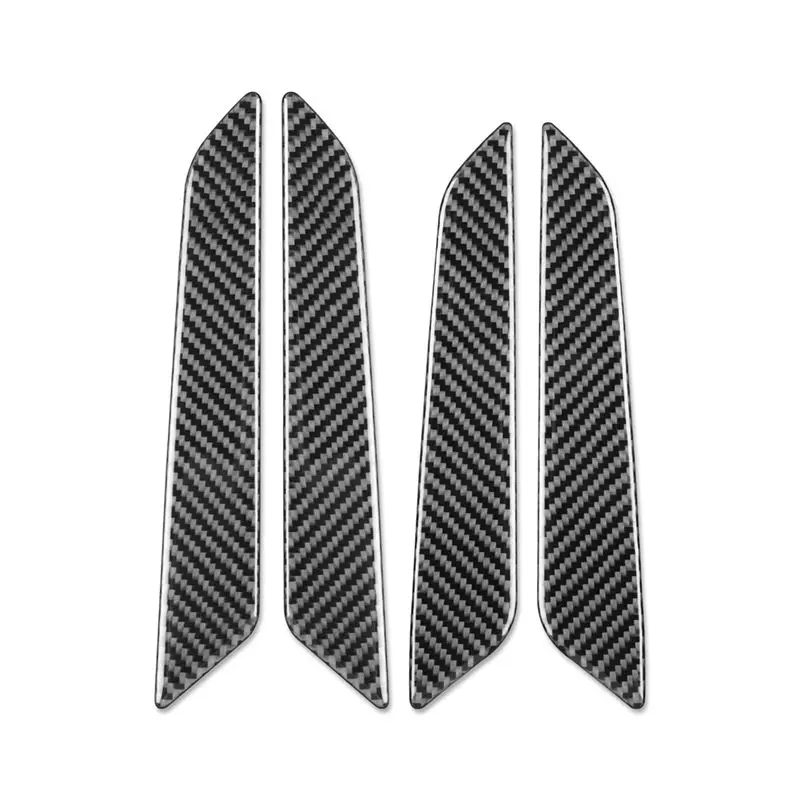 

Накладка на внутреннюю ручку двери из настоящего карбона WF для Q5L FY SQ5 2018-2024, декоративная наклейка, сменные детали для интерьера