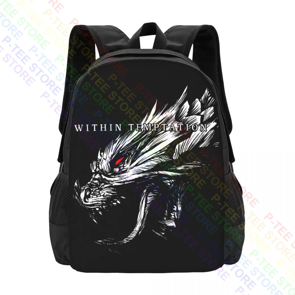 Within Temptation Hydra Head Symphonic Metal Band Nightwish P-1990Backpack Large Capacity Print Bags For Travel