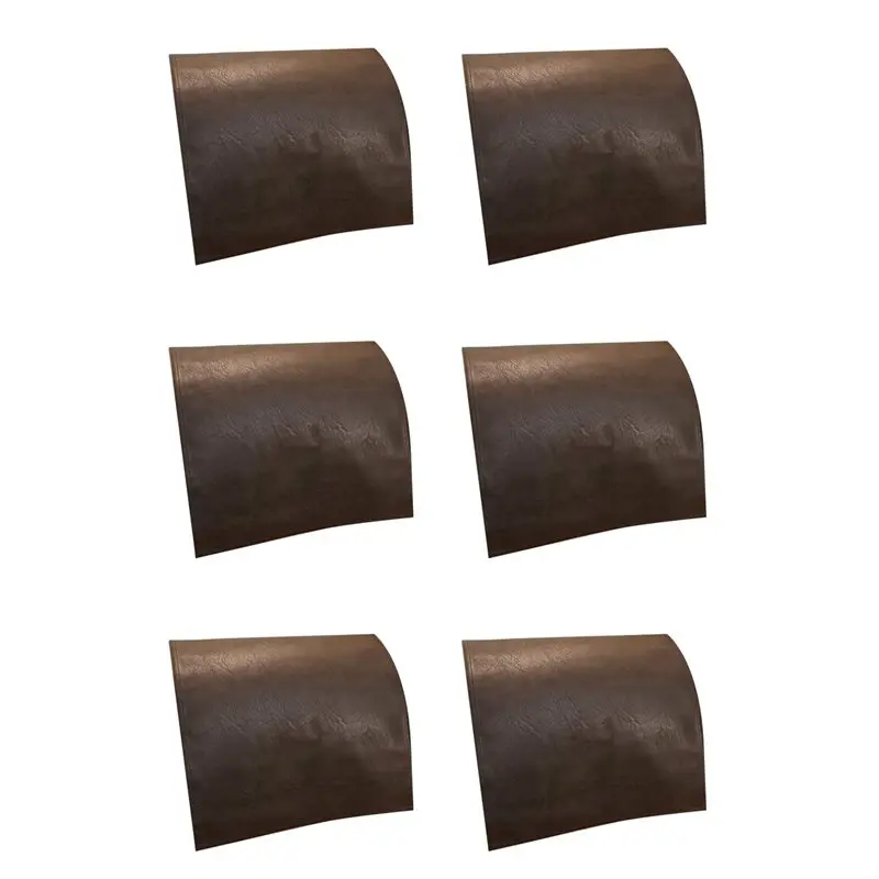 

HLZS-6X Нескользящий чехол для подголовника из искусственной кожи для кресла-реклайнера, чехол для подголовника кофейного цвета