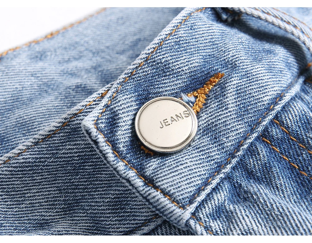 Herren-Jeans mit Sakura-Stickerei, Streetwear, Boot-Cut-Hose, ausgestellter Saum, ausgestellte Hose mit Rissen und Kirschblüten-Design – Detail 17
