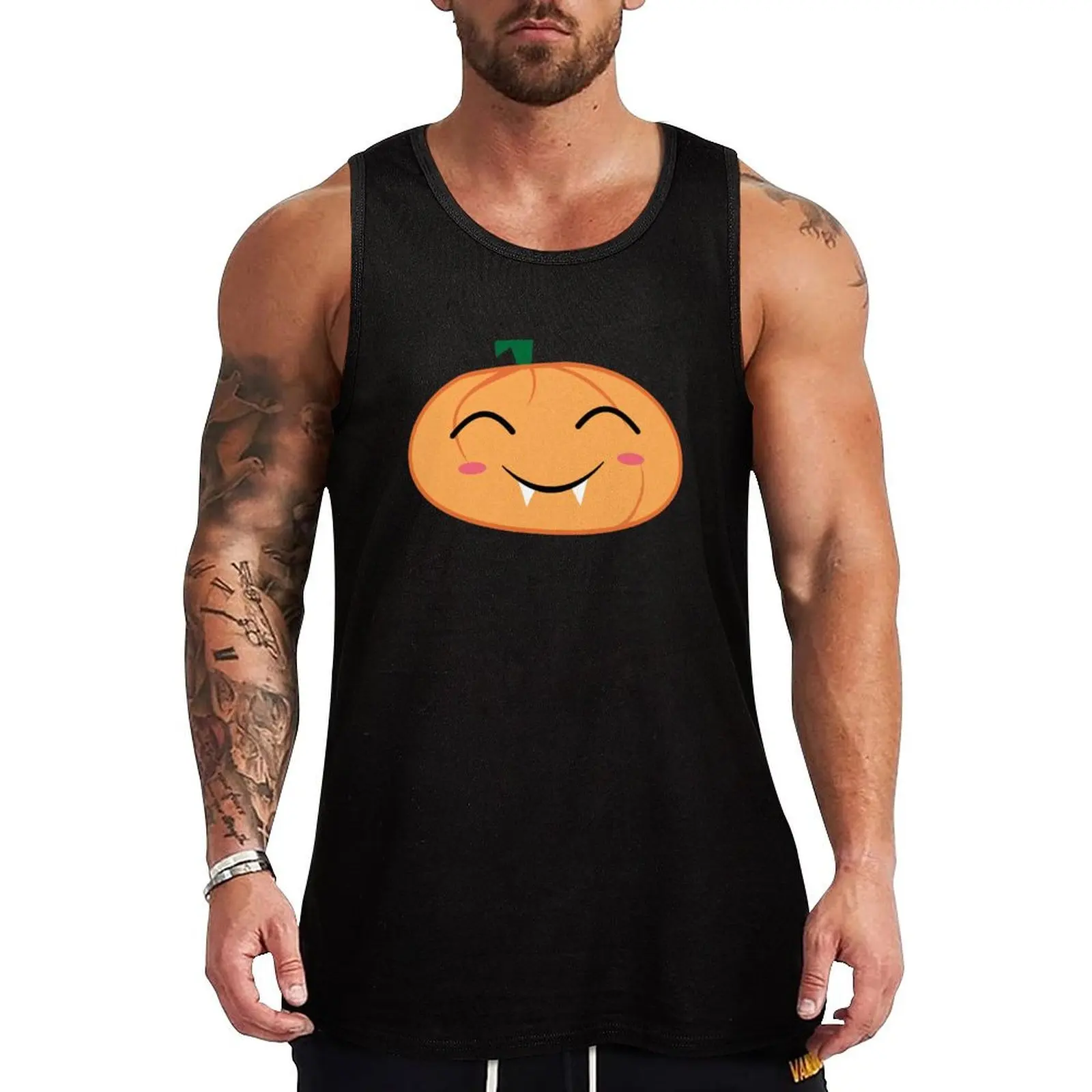 Keep smiling! Tank Top sleeveless gym shirt man fitness Men's gym