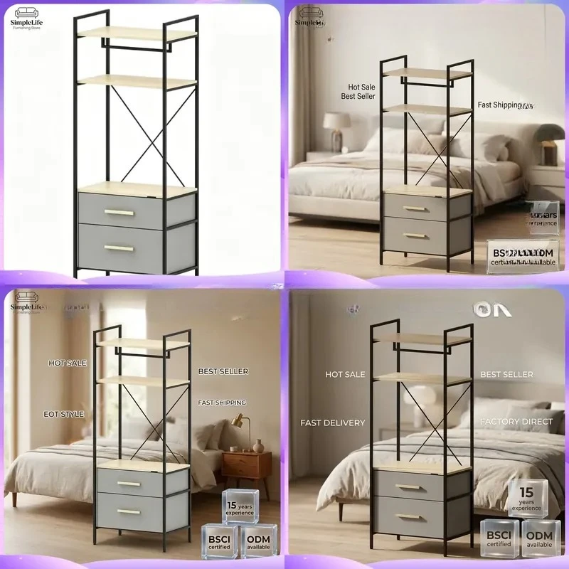 Modern Metal Coat Rack Stand Free Standing Clothes Hanger Tree with Hooks for Living Room Bedroom Entryway Hallway Home