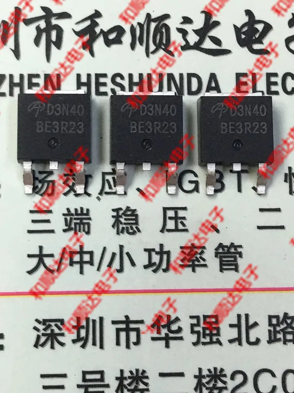 

New Original 5pcs / D3N40 AOD3N40 TO-252 400V 3A TO252