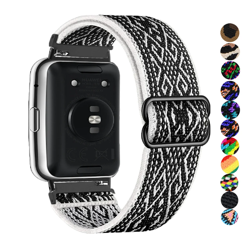 Band For Huawei Watch Fit 2 Strap Accessories Smart watch Connector Scrunchie Nylon belt Bracelet Correa Huawei Watch fit2 band