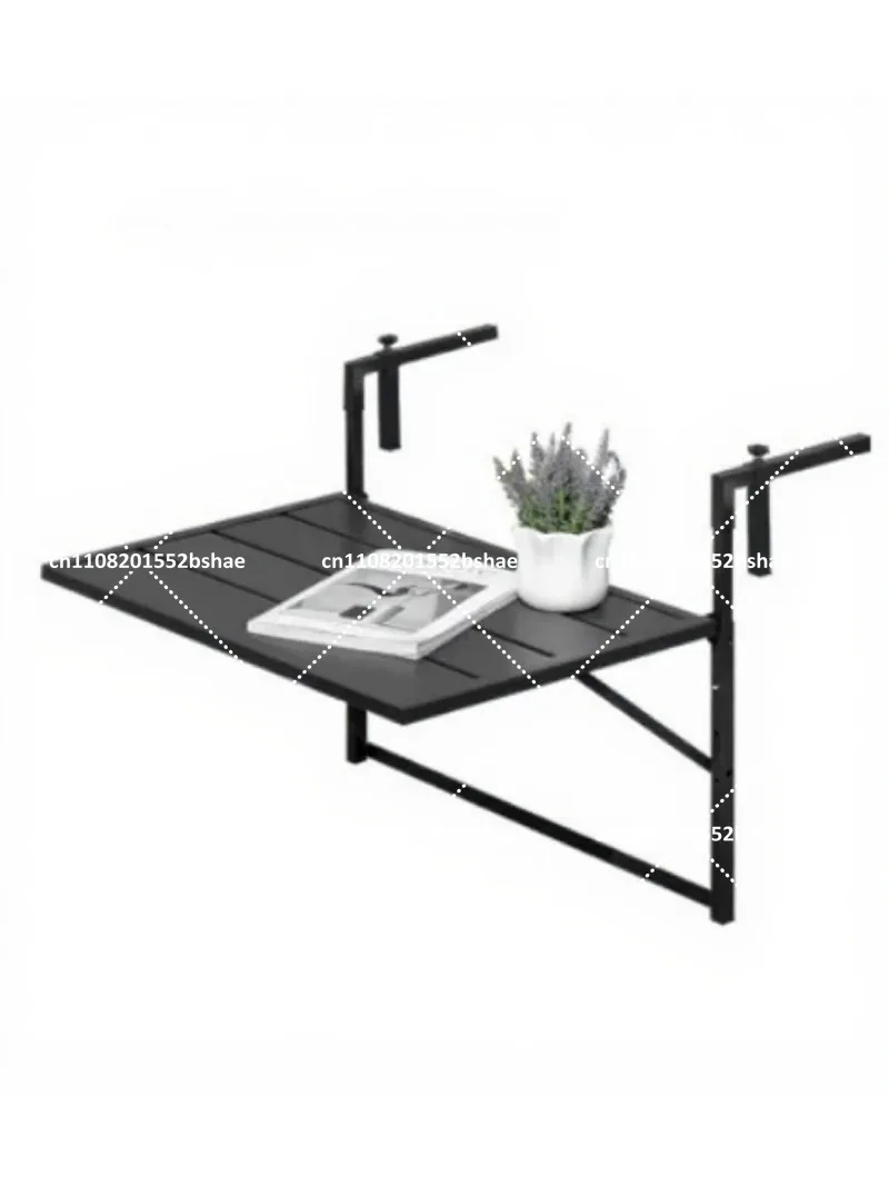 Balcony Railing Hanging Table Folding Lifting Small Bar Desk Dining Outdoor Guardrail