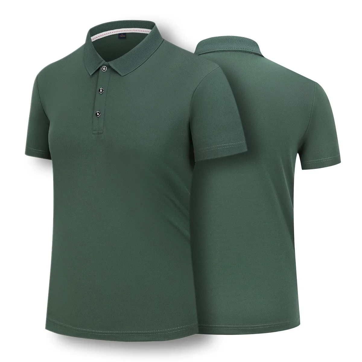 Summer Casual Quick Drying T-shirts Men's Short Sleeve Turn-down Collar Solid Color Polo Shirts Male New Fashion Clothes Tops