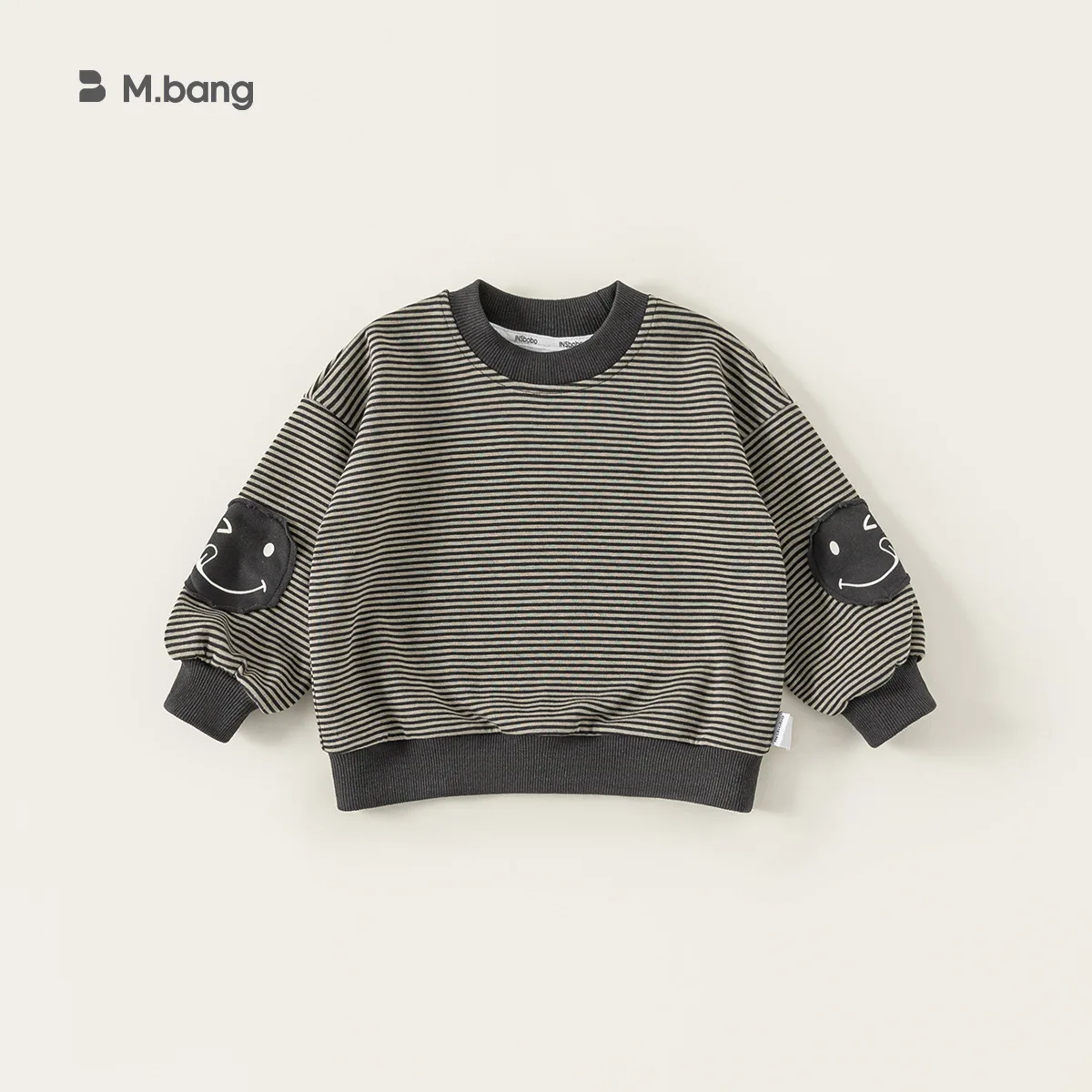 

Autumn Winter Children Boys Sweatshirt Striped Casual Kids Baby Boys Hoodies Versatile Round Neck Toddler Girls Pullovers