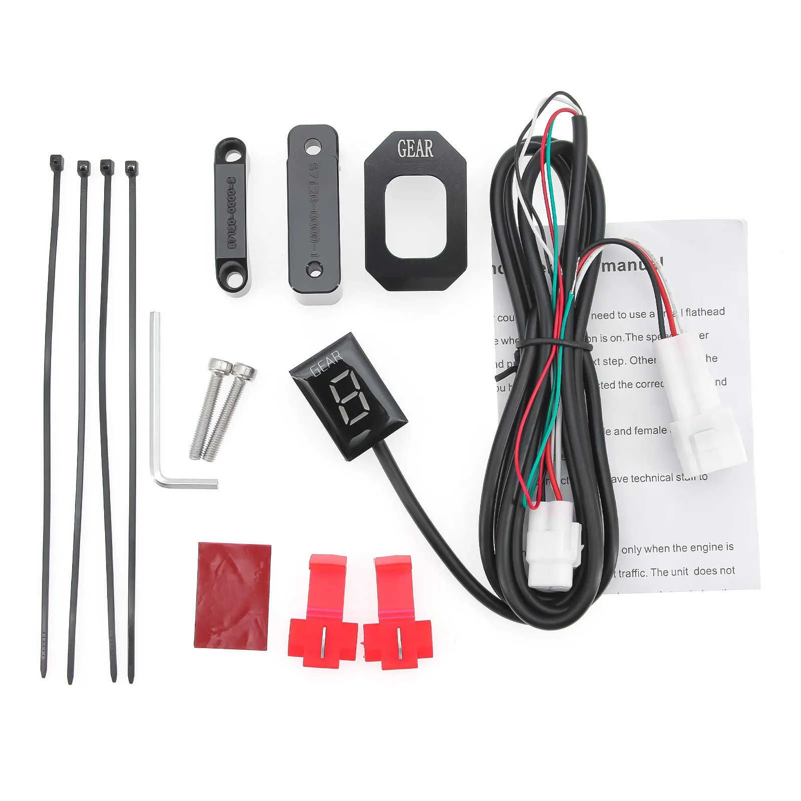 ملحقات الدراجات النارية مؤشر تروس الدراجات النارية عرض السرعة 1-6 مؤشر التروس لملحقات الدراجات النارية ياماها #6