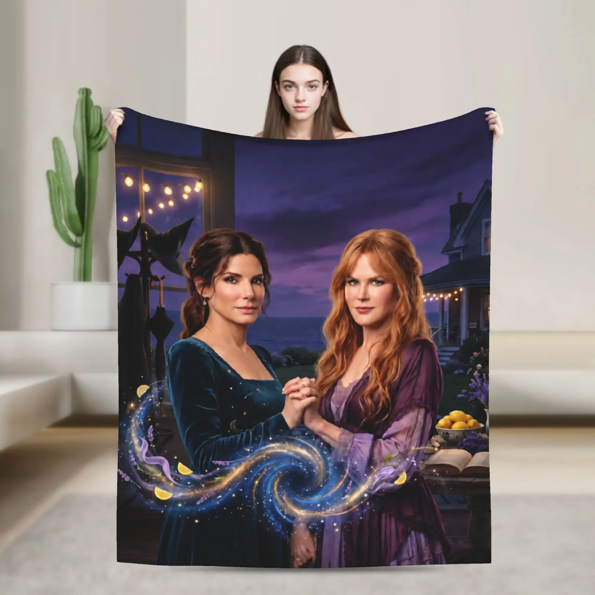 Super Soft Practical Magic 2 Movie 2026 Throw Blanket Premium Flannel Fleece Lightweight Bed Blanket Cozy Plush Blankets