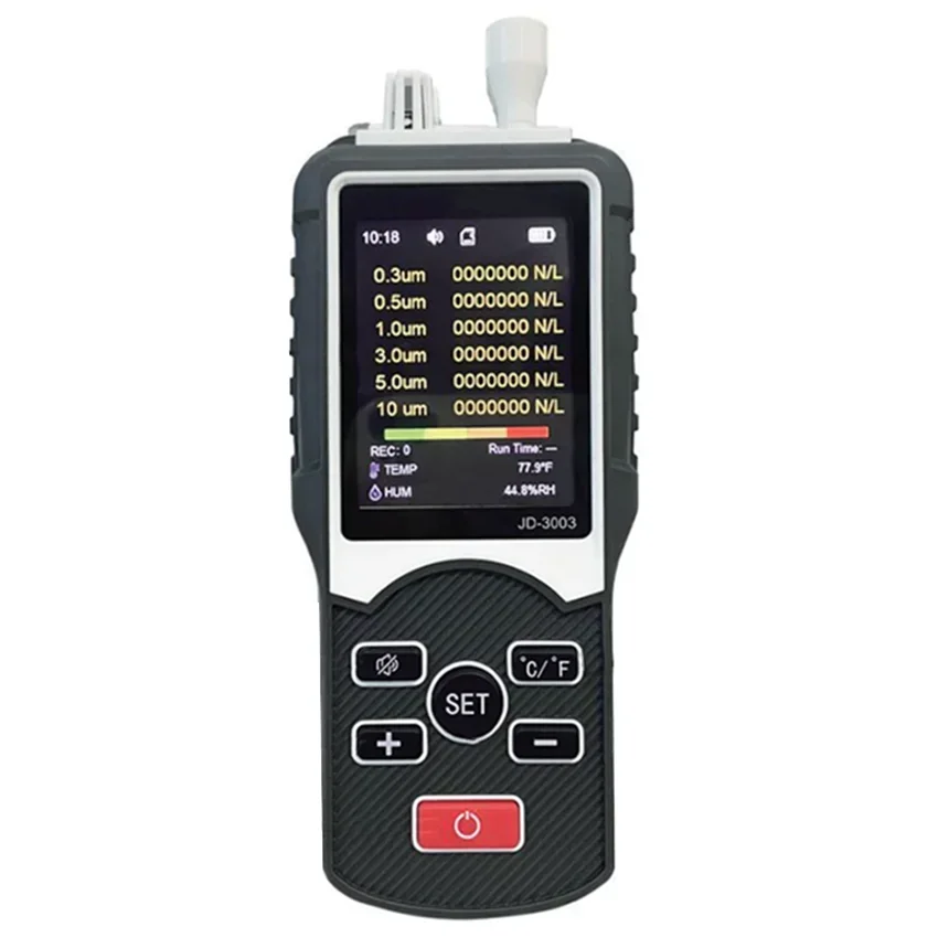 JD-3003 ฝุ่นอนุภาคเคาน์เตอร์ Particulate Matter Tester เคาน์เตอร์ Professional ฝุ่นอนุภาคคุณภาพสําหรับในร่มกลางแจ้ง