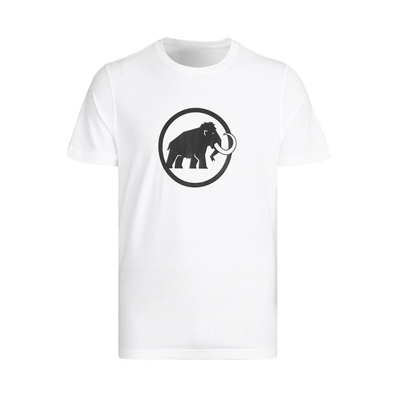 2026 Retro Circular Mammoth Beast Print T‑Shirt Unisex Prehistoric Animal Icon Graphic Casual Cotton Short Sleeve Basic Tee