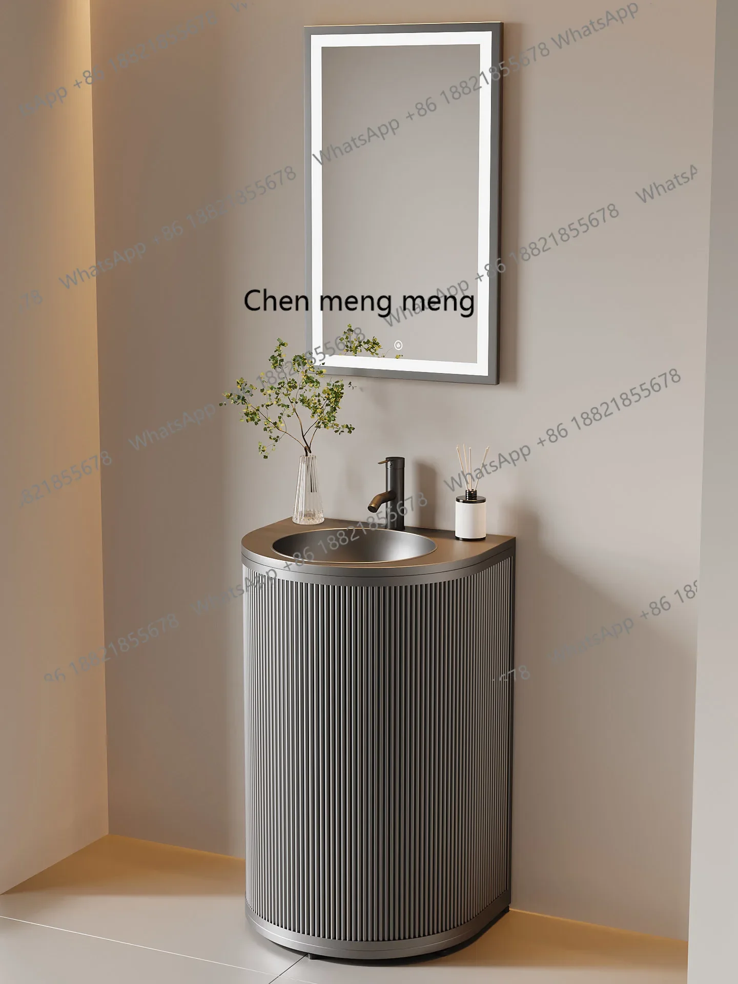 

X Store bathroom integrated floor-to-ceiling washbasin, creative column washbasin