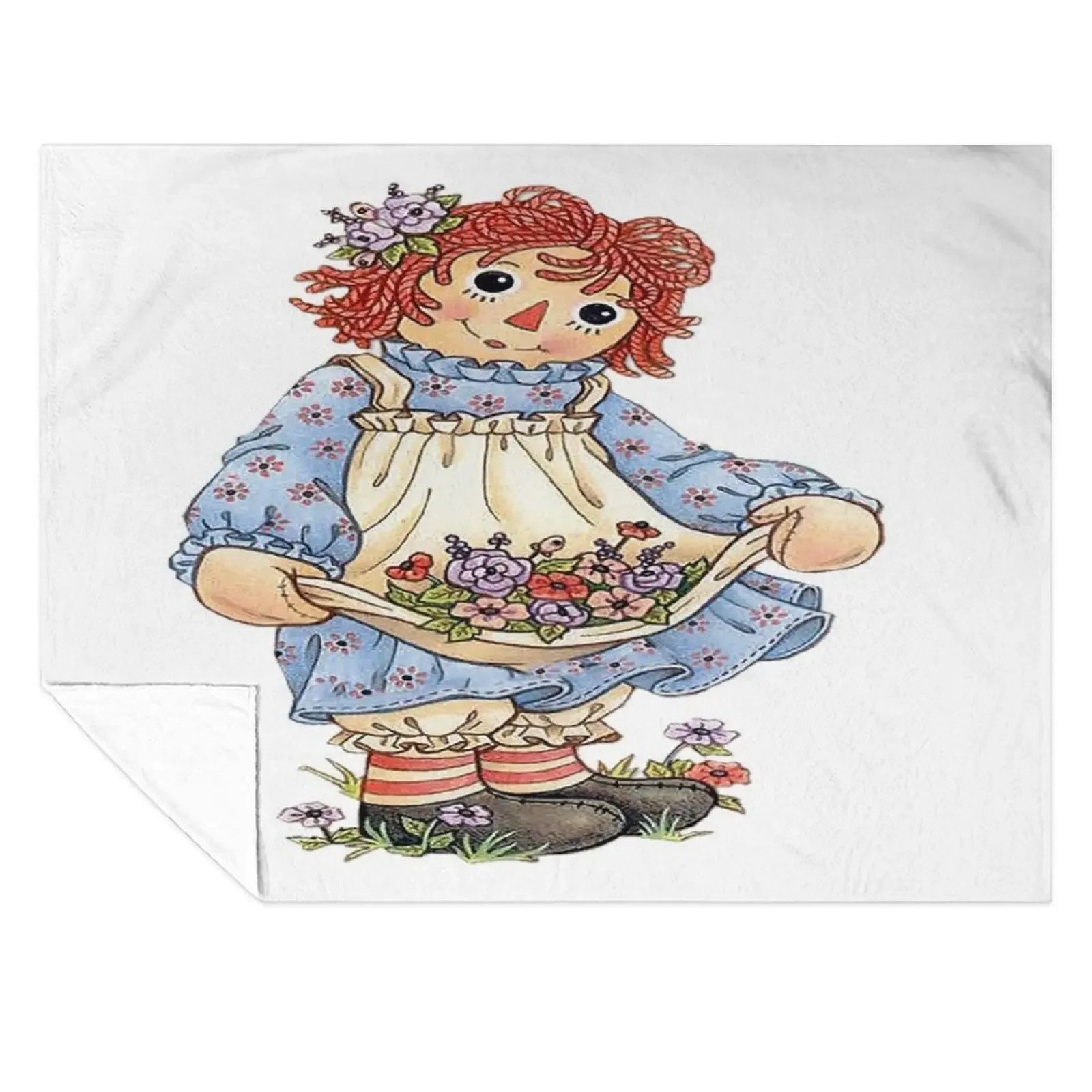 

Raggedy Ann And Raggedy Andy Throw Blanket Stuffeds Luxury Throw Single Beautifuls Blankets