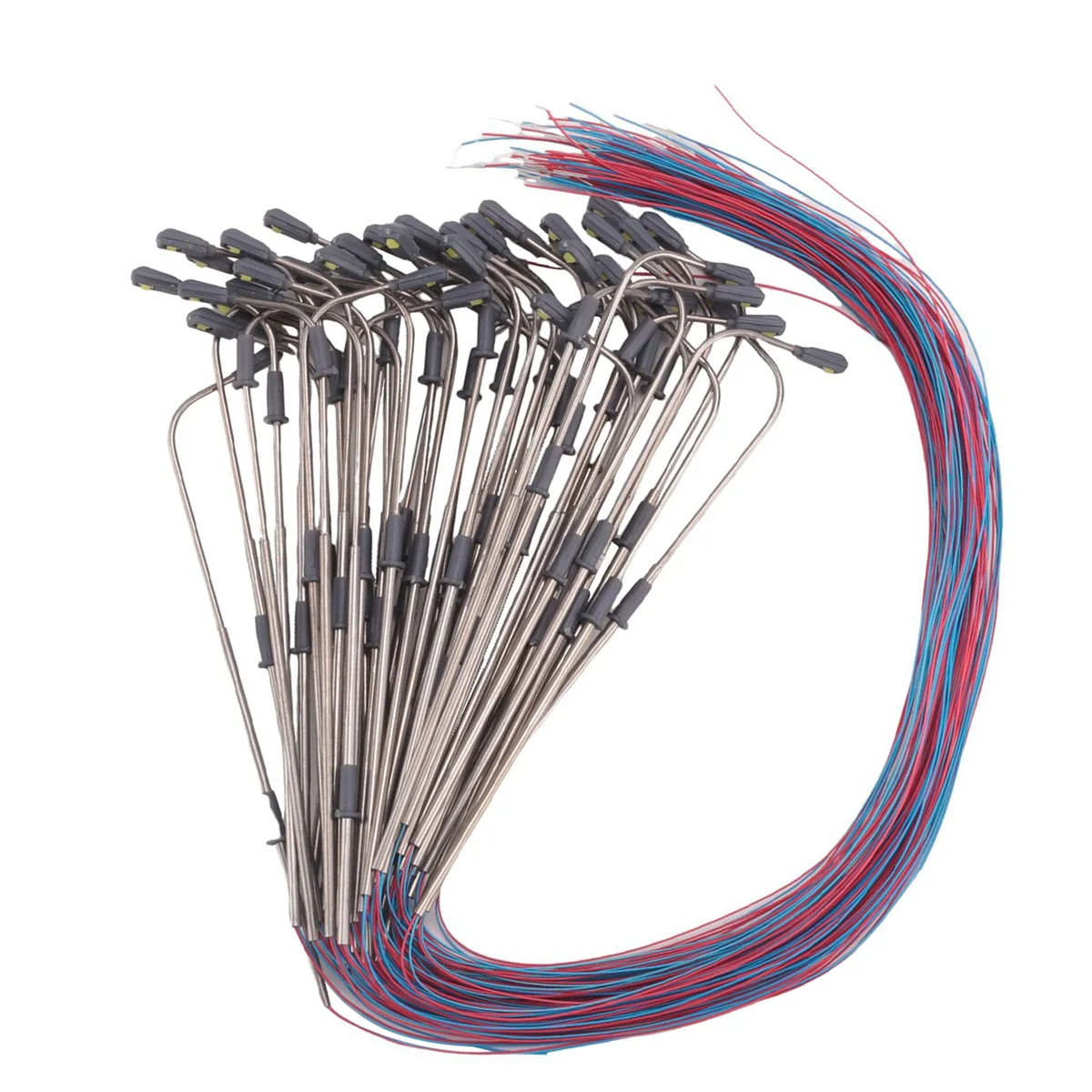 A44T50Pcs 1:150 Model Street Light Railway Train Lamp LED Garden Landscape Light Outdoor Yard Light DIY Sandbox Game