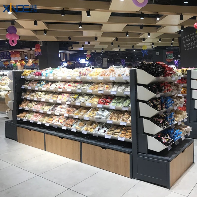 custom.XINDE Double-Sided Customized Light Duty Candy & Snack Display Racks