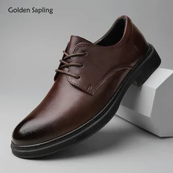 Golden alberello scarpe formali uomo moda appartamenti in pelle comode scarpe da lavoro Casual da uomo Dress Office Oxfords Wedding Flats