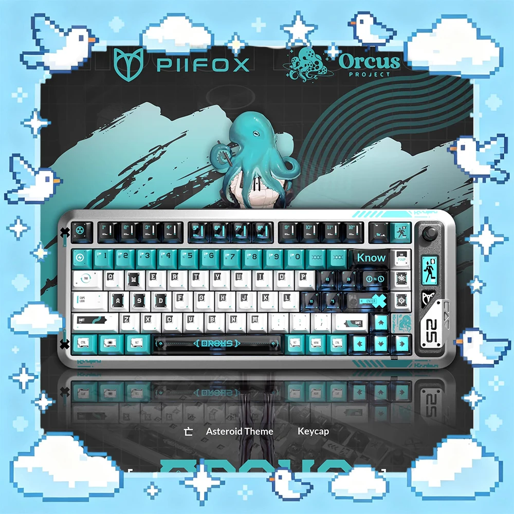 

PIIFOX KC-WSX PC Keycaps Thermal Sublimation Personality Keyboard Keycaps PBT Factory For Customized PC Accessories Gifts