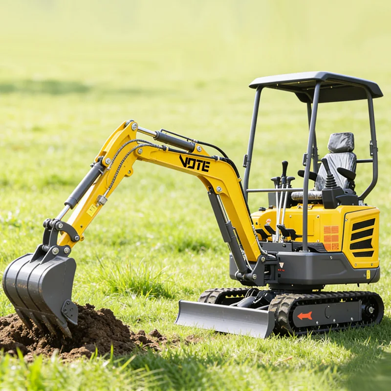 

1.8 Ton Multifunctional Mini Excavator Hydraulic Mini digger Machine Custom Enclosed Compact Construction Machinery