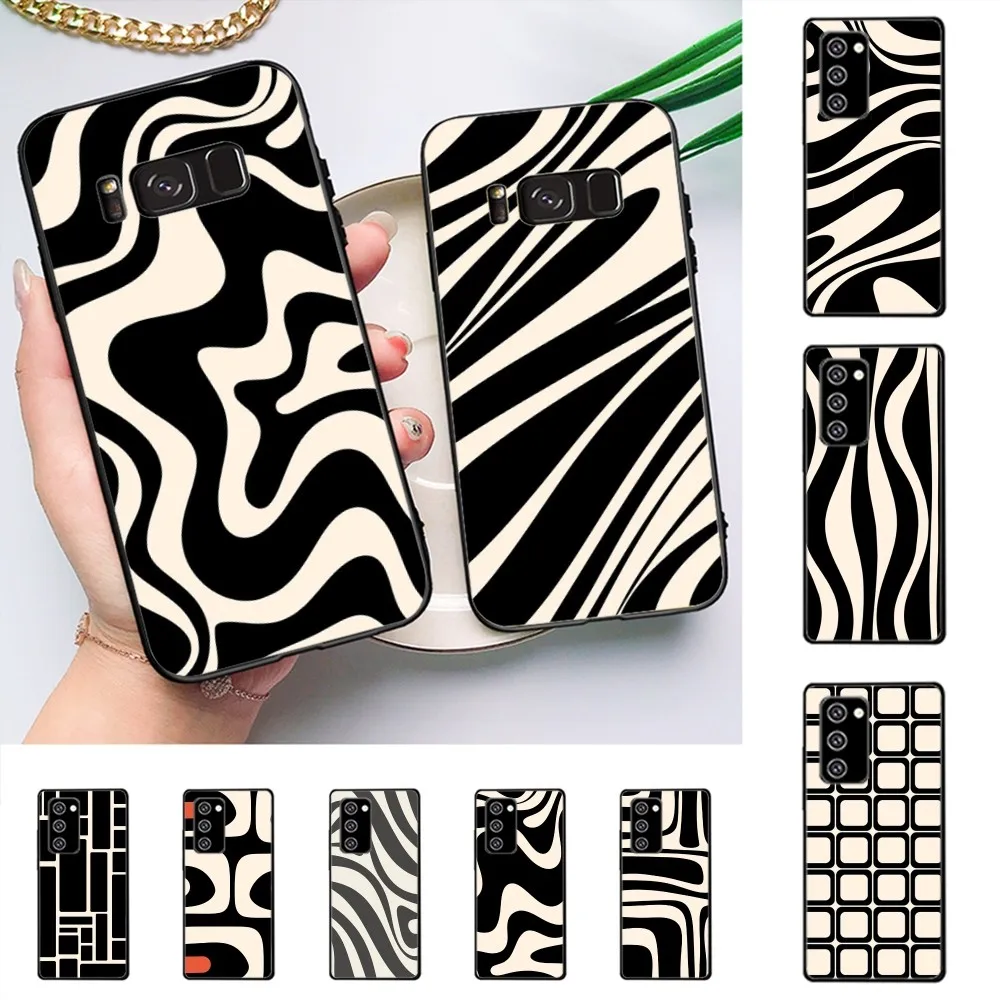 Abstract Swirl Pattern Phone Case For Samsung J 7 plus 7core J7 neo J6 plus prime J6 J4 J5 Mobile Cover