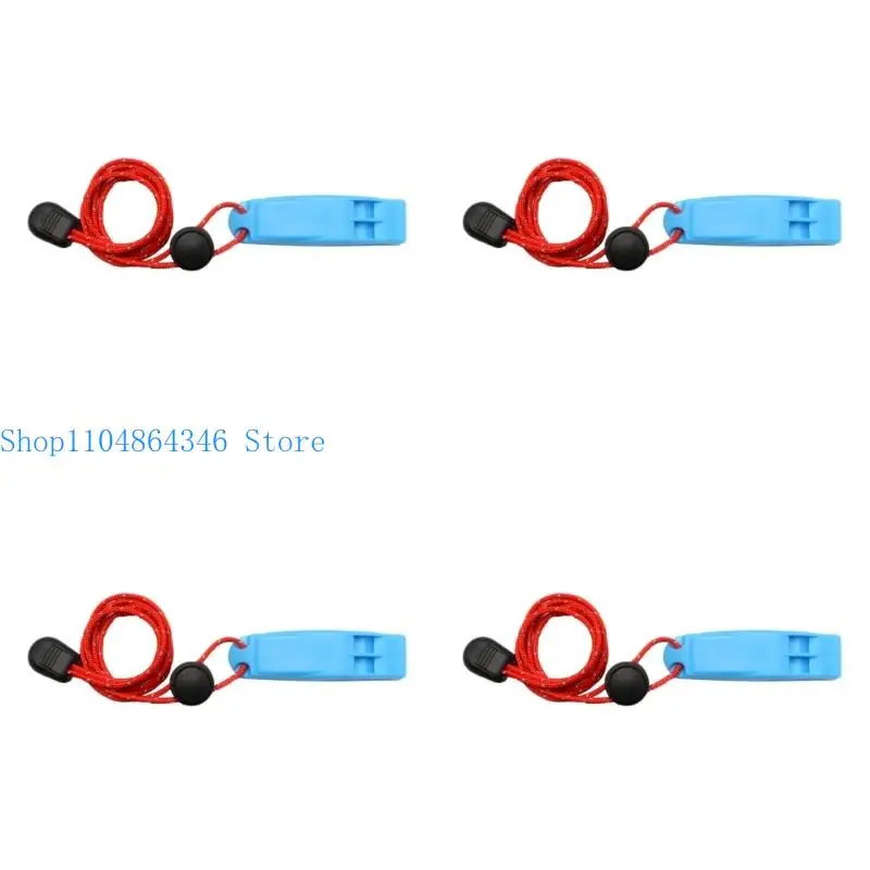 5ASD محمولة 120DB بصوت عالٍ إشارة سلامة الانفجار صافرة صافرة الطوارئ مع حزام عنق قابل للتعديل للتجديف بالكاياك #4