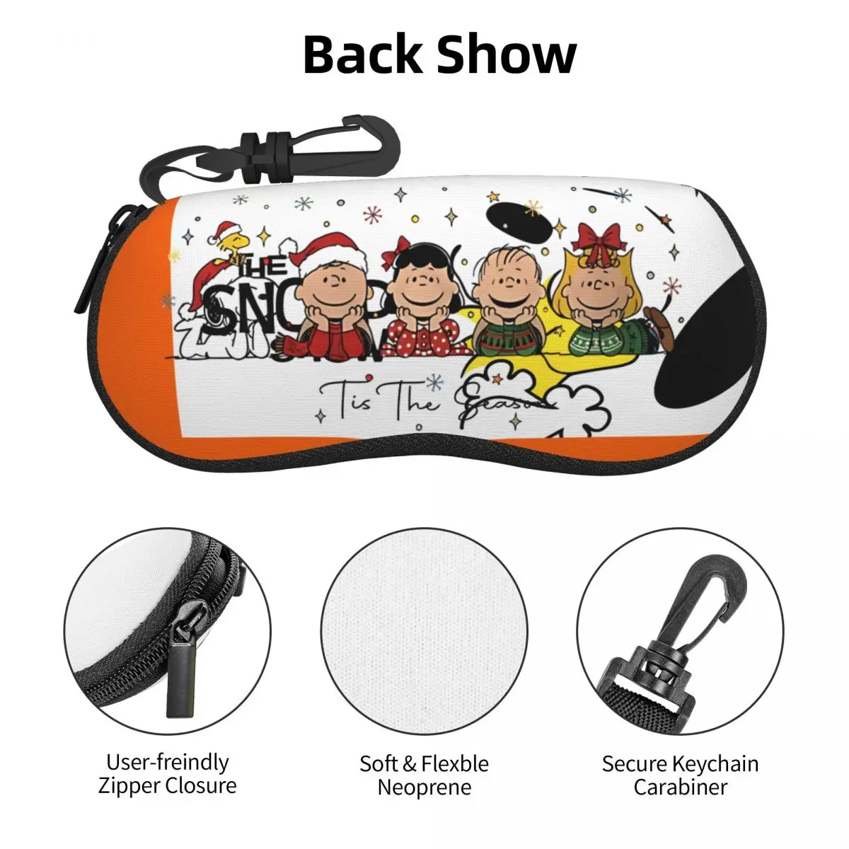 سنوبيس الكرتون الكلب نظارات حالة الفتيات المحمولة الكلاب النظارات مربع النظارات الساحرة مربع