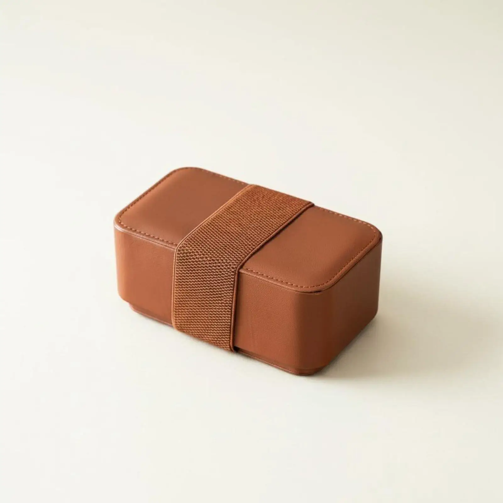 Leather Travel Tea Set Case Portable Storage Box for Ceramic Teaware with Secure Strap and Spacious Interior
