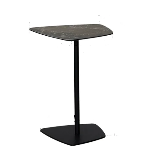 

￥%Italian minimalist irregular stone slab iron furniture side table, Nordic coffee table side table, sofa corner table