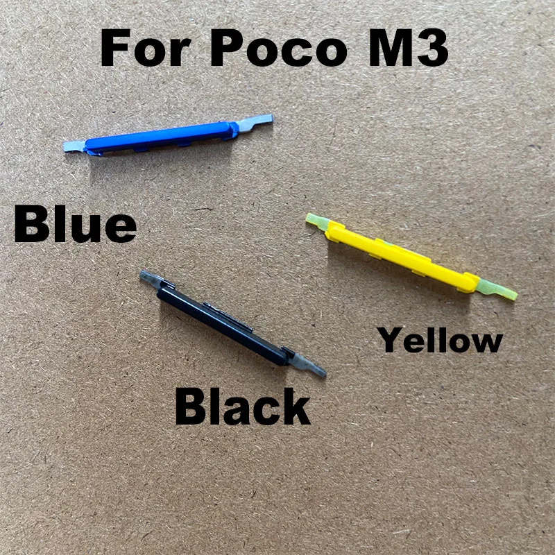 

1PCS For Xiaomi Poco M3 Power Volume Side Button Buttons Switch On Off Keys Replacement Repair Parts