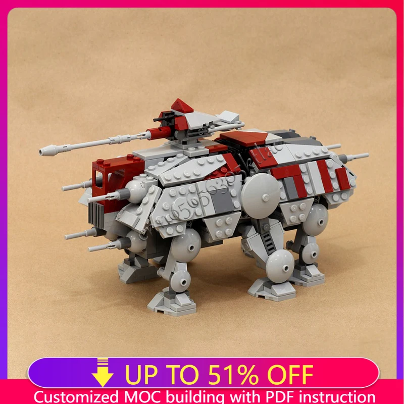 

New 556 Pcs Moc Walking Robot Star Battle Model Building Blocks Creative Diy Assembly Educational Toys Children Christmas Gifts