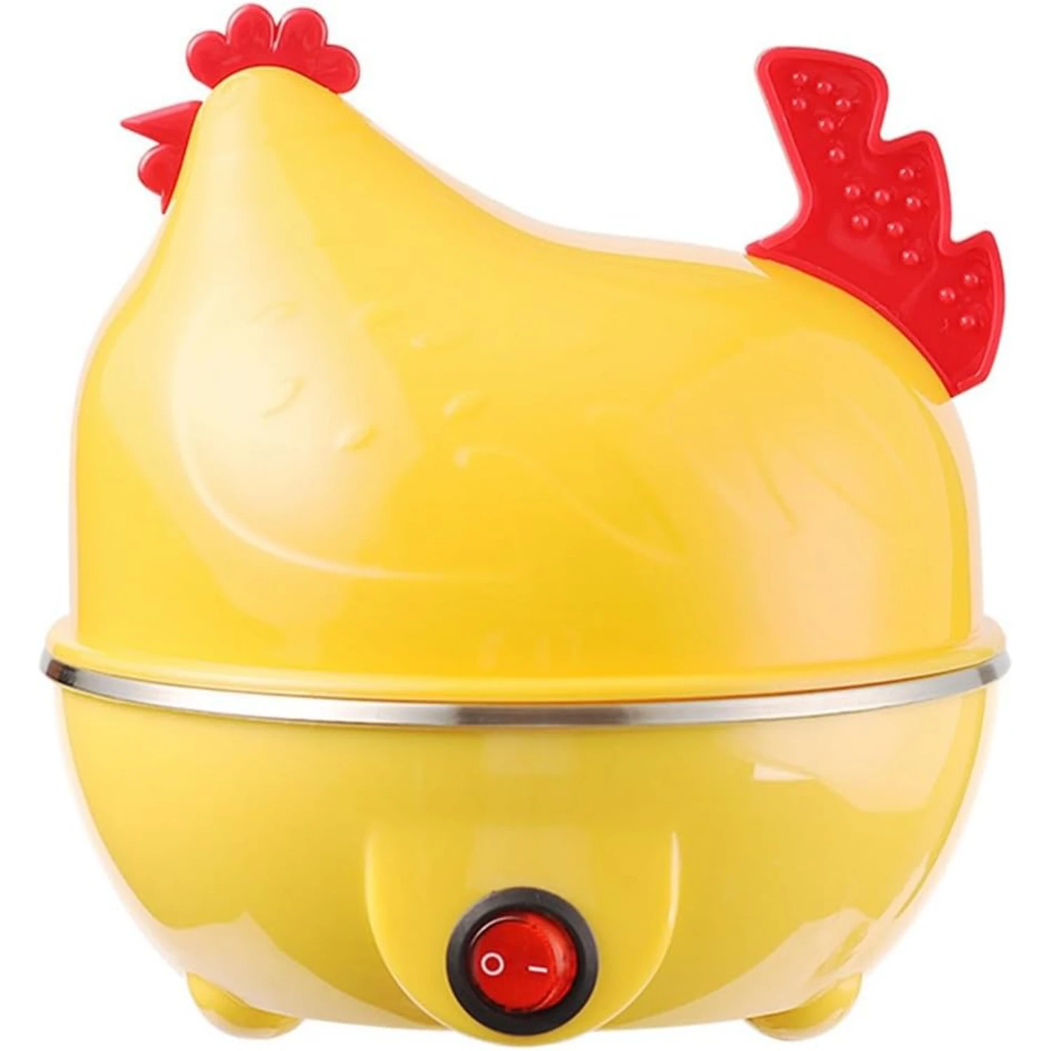 

7 Egg Capacity Automatic Egg Cooker - Multi-Functional Quick Boiler for Kitchen - Reusable Plug Shut Off Timer