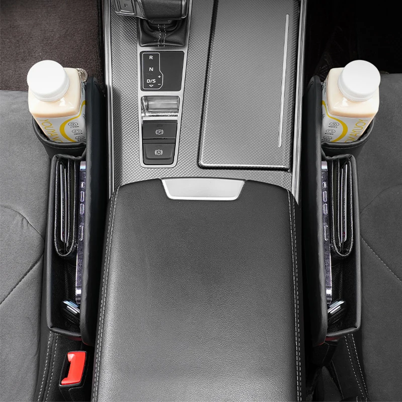 Car Seat Gap Organizer Storage Box For Volvo C30 V40 V50 V60 V90 S40 S60 S80 S90 XC40 XC60 XC90 Accessories Leather Bag view 5