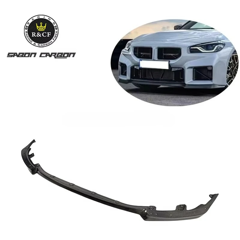 New G87 M2 CS Style Carbon Fiber Front Bumper Lip Splitter for M2 G87 2023 Plus