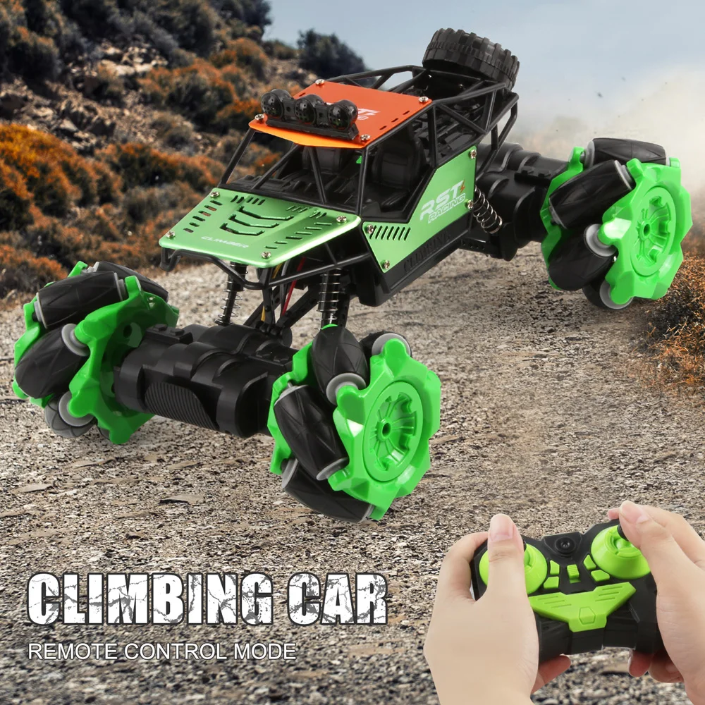 EBOYU C025 RC Stunt Car 2.4GHz 4WD Monster Truck Drift Car LED Lights Twist Car Climbing Off Road Vehicle RTR Gift Toy for Kids