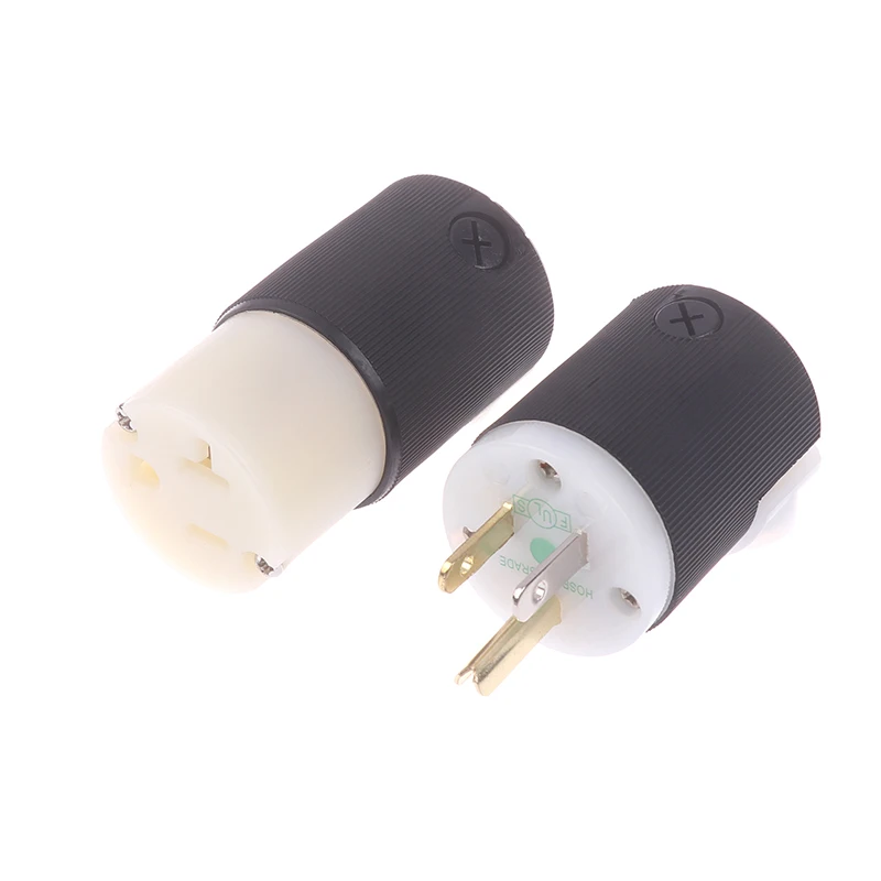 HiFi Audio US Plug Female Socket HBL5266C NEMA 5-15P/15R American Standard Copper AC Power Supply Male Connector