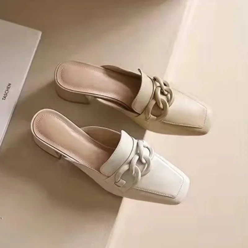 Summer trend Retro Woman Round Head  Casual Shoes Fashion