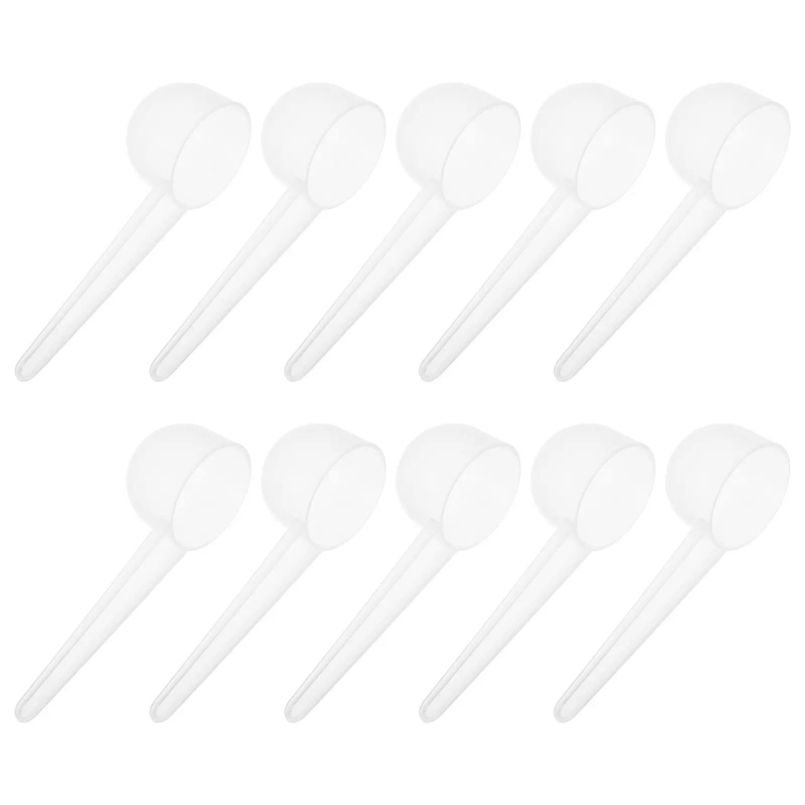 

Набор из 50 пластиковых мерных ложек с длинной ручкой для кофе, протеинового порошка, выпечки, приготовления пищи, точные мерные ложки для кухни