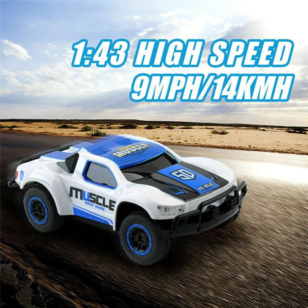 1/43 2.4G 4WD mini Rc Car Toys Electric 14km/h Truck Vehicle Model Kids Drift Toys Remote Control Cars Boys Toys for 10 YearOld