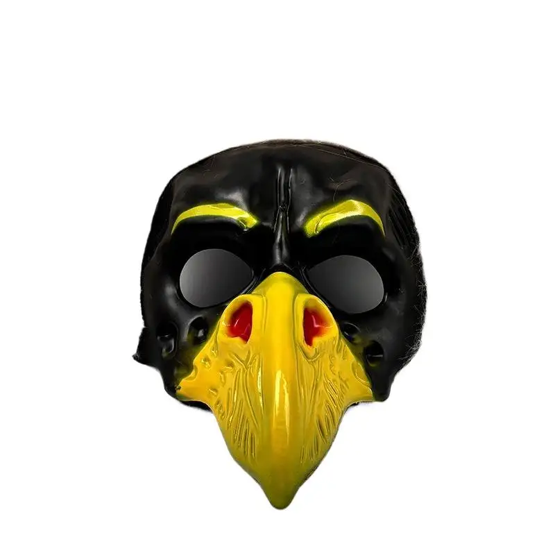 Halloween Cosplay Gruselige Adler-Gesichtsmaske NPC Lustiger Scherz-Gruselkopfschutz für Partyball-Kostüm-Requisite Ideal für Halloween – Detail 6