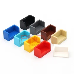 30pcs MOC 23969 1 x 2 x 1 with Rounded Corners and 2 Sides Building Blocks City Street View Bricks Compatible Assembles