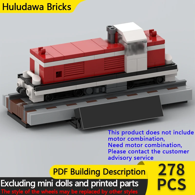 

City Car Model MOC Building Bricks Diesel Engine Locomotive Modular Technology Gifts Holiday Assemble Children Toys Suit