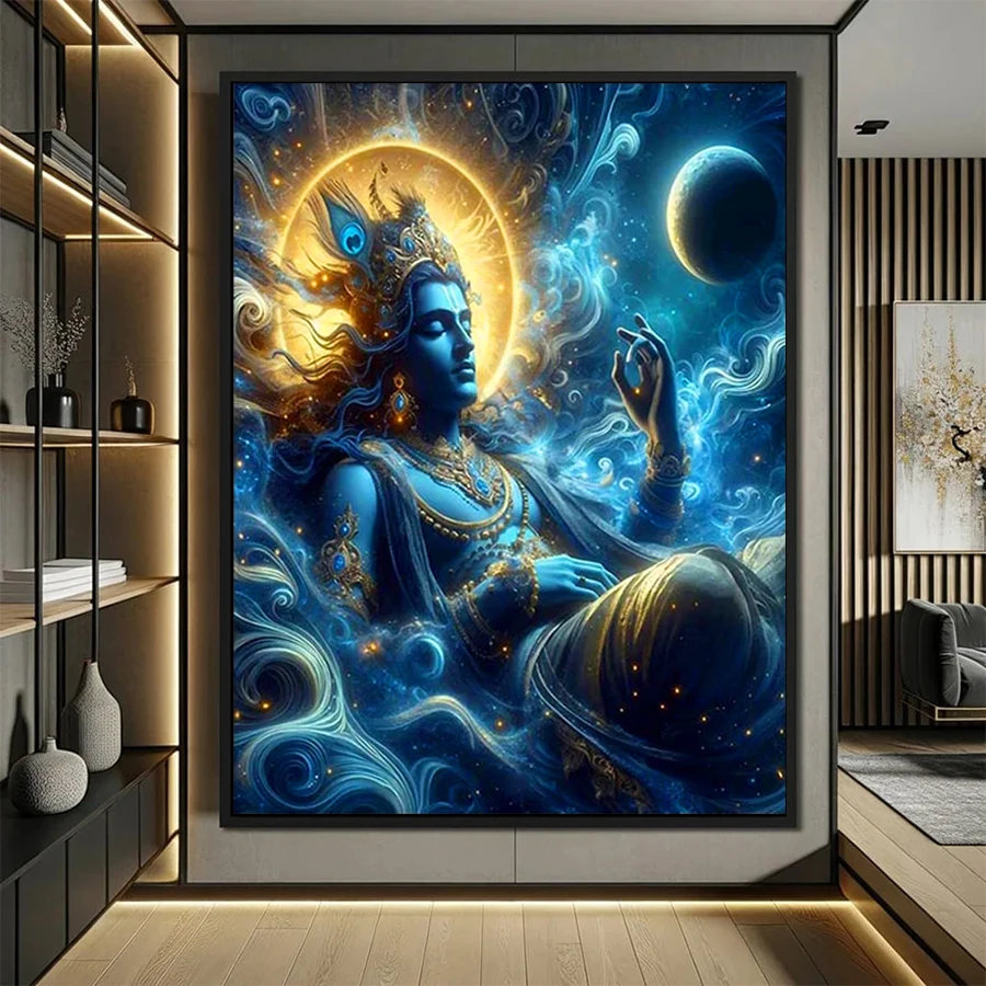 5D DIY Diamond Embroidery Religion Shiva Buddha Statue Hinduism Full Kits Needlework Diamond Painting Cross Stitch Decor Home