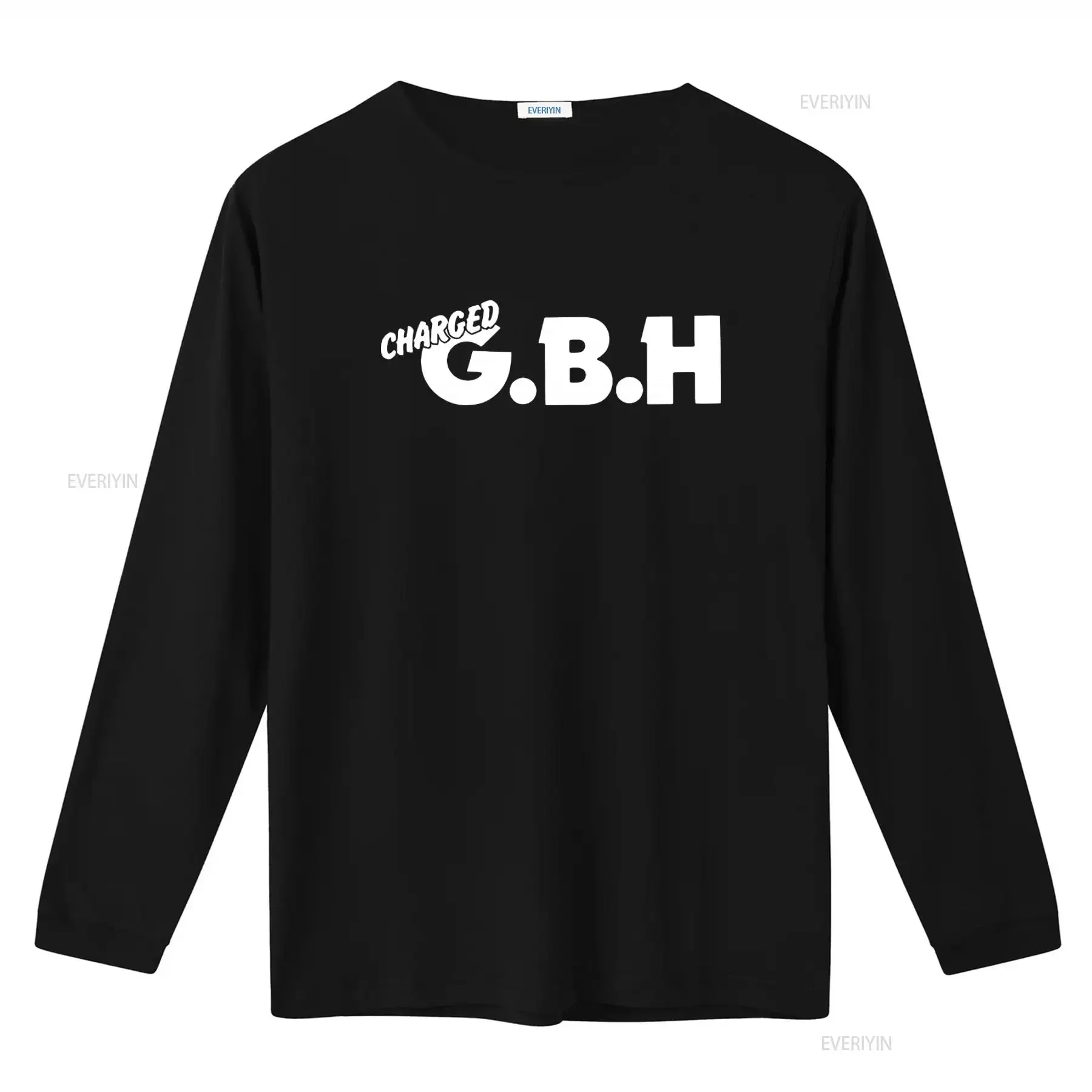 GBH Punk Rock Charged T Shirt Music Band Print  vintage Washed designer clothes graphic streetwear Casual fashion homme view 2