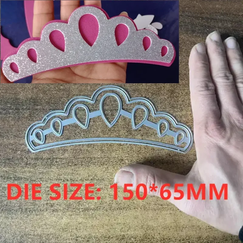 Dot Crown Metal Cut Dies Stencils for Scrapbooking Stamp/Photo Album Decorative Embossing DIY Paper Cards