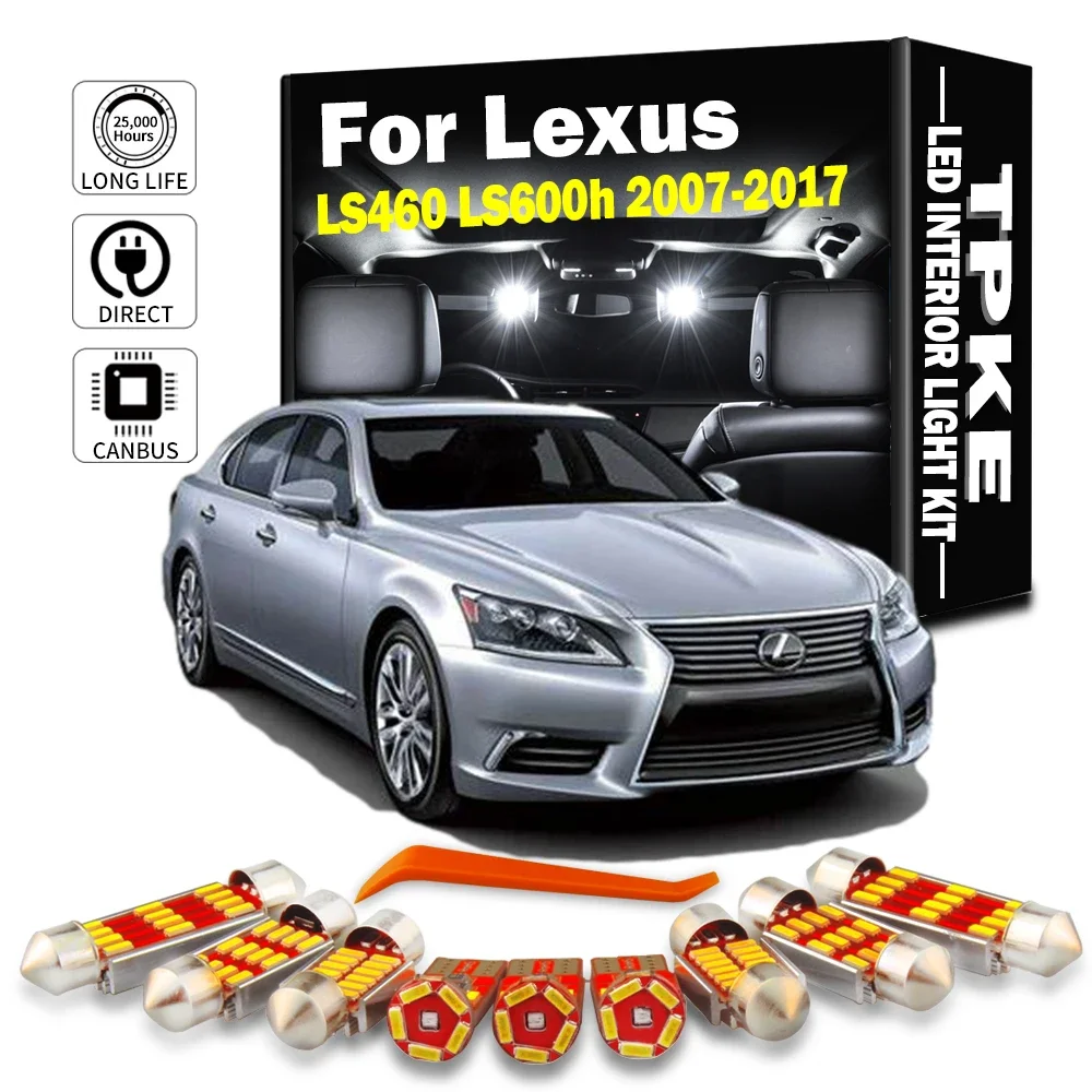 TPKE Canbus Car Accessories Interior LED Map Dome Trunk Light Kit For Lexus LS460 LS600h 2007-2015 2016 2017 Led Bulbs No Error