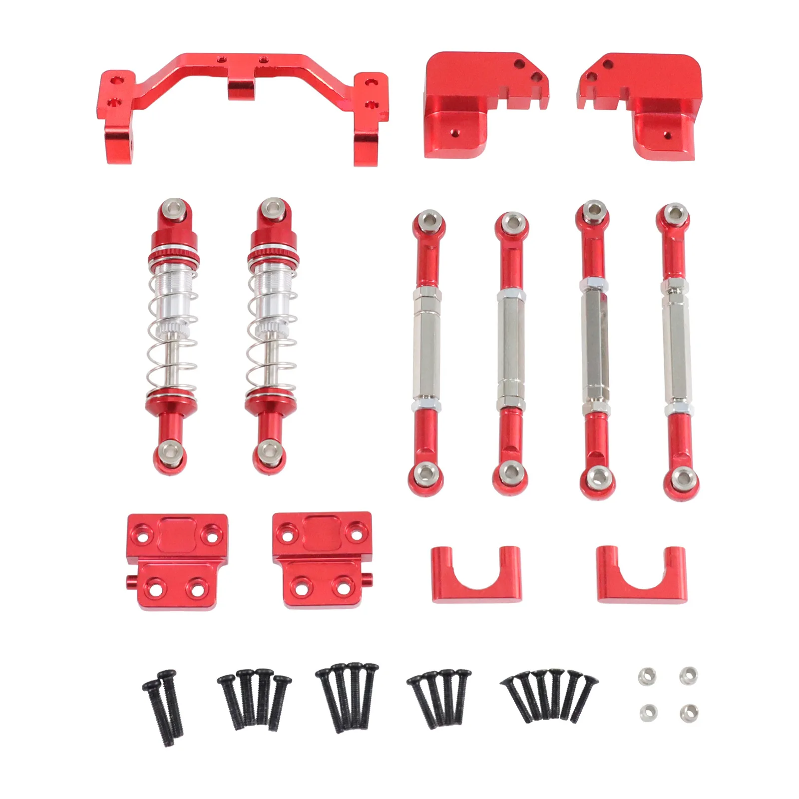 MN82 Rear 4-Link Conversion Kit with Fixed Block, Complete Rear Portal Axle Assembly, Oil Pressure Shock Absorbers & Front Rear