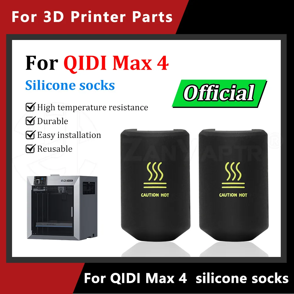 

Anti-Scratch Heat Resistant Silicone Cover Full Protection Shell for QIDI MAX4 3D Printer accessories