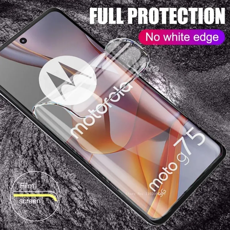 4 IN1 Screen Lens Protectors For Motorola Moto G75 G55 G45 G35 G85 G54 G24 G14 G60 G84 G64 G34 Edge 50 30 40 Ultra Hydrogel Film